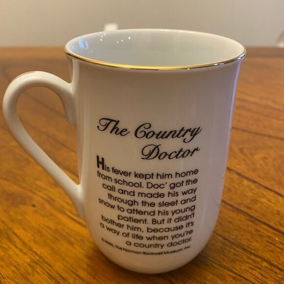 Norman Rockwell Country Doctor Mug Cup Authentic - Picture 2 of 5